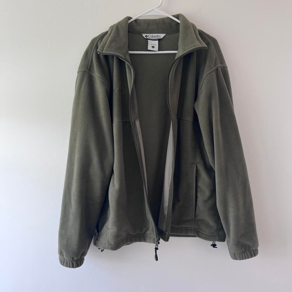 Columbia-sportswear Men's Green and Khaki Jacket